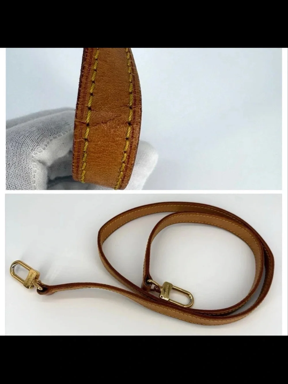Louis Vuitton Monogram Canvas Satchel with Tan Vachetta Accents